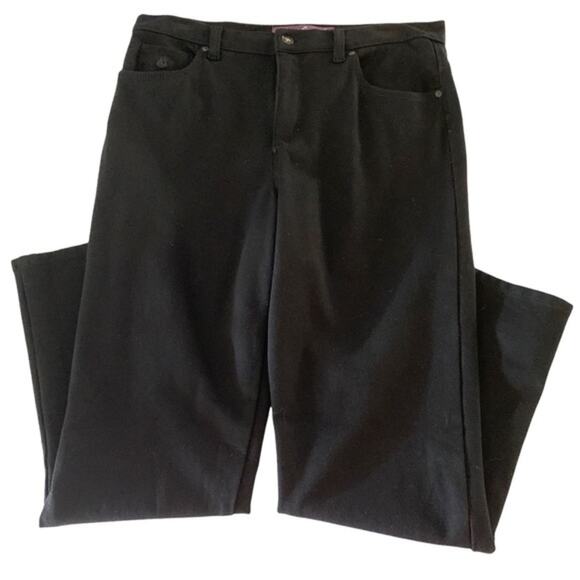 Gloria Vanderbilt crystal rhinestone embellished jeans size‎ 12P. Deep black. - Picture 8 of 8